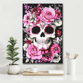 Painting by Numbers Skull with Roses
